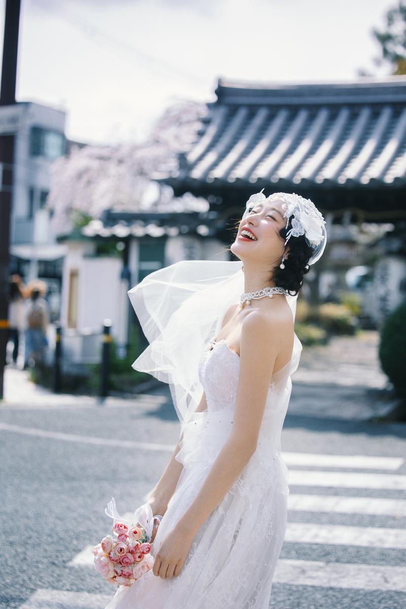 京都樱花婚纱照 第10张 日本婚纱照 日本旅拍 京都樱花婚纱照 日本樱花婚纱照 日本尼鹿摄影