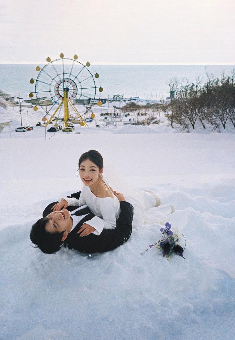 小樽摩天轮 第18张 日本婚纱照 日本旅拍 小樽婚纱照 日本尼鹿摄影