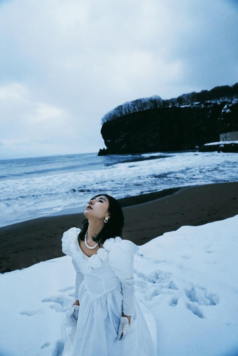 北海道单人婚纱 第12张 日本婚纱照 日本旅拍 北海道婚纱照 日本尼鹿摄影