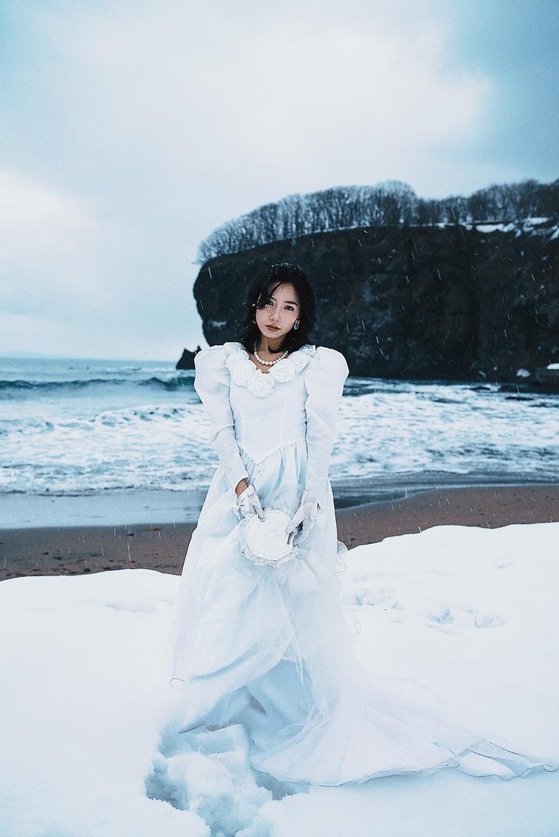 北海道单人婚纱 第19张 日本婚纱照 日本旅拍 北海道婚纱照 日本尼鹿摄影