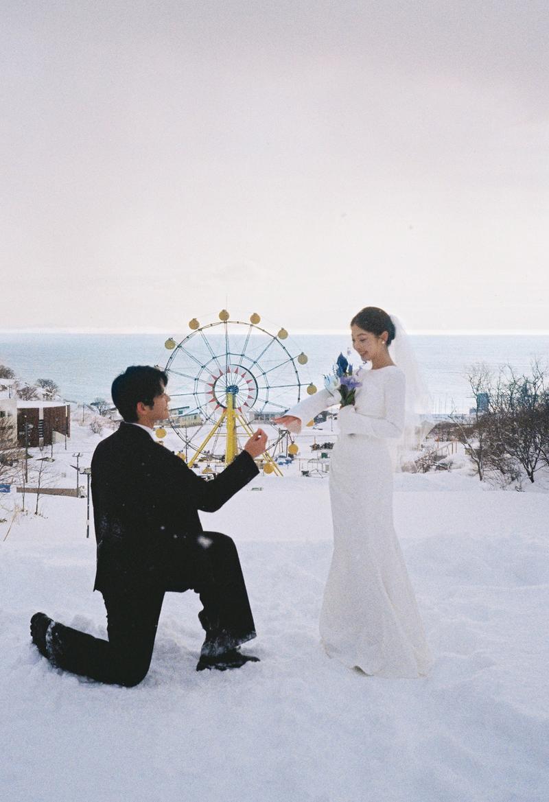 小樽摩天轮 第9张 日本婚纱照 日本旅拍 小樽婚纱照 日本尼鹿摄影