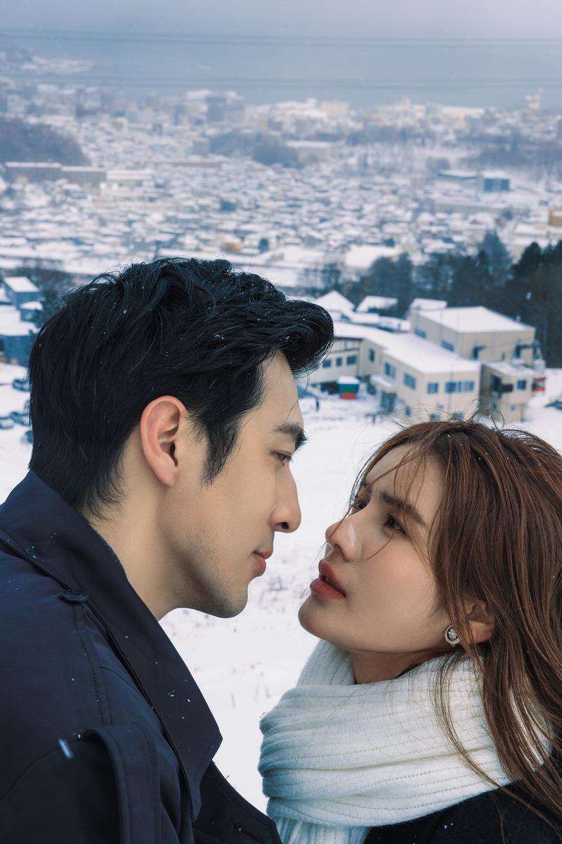 北海道的小樽天狗山 第134张 日本婚纱照 日本旅拍 北海道婚纱照 小樽婚纱照 日本雪景婚纱照 日本尼鹿摄影