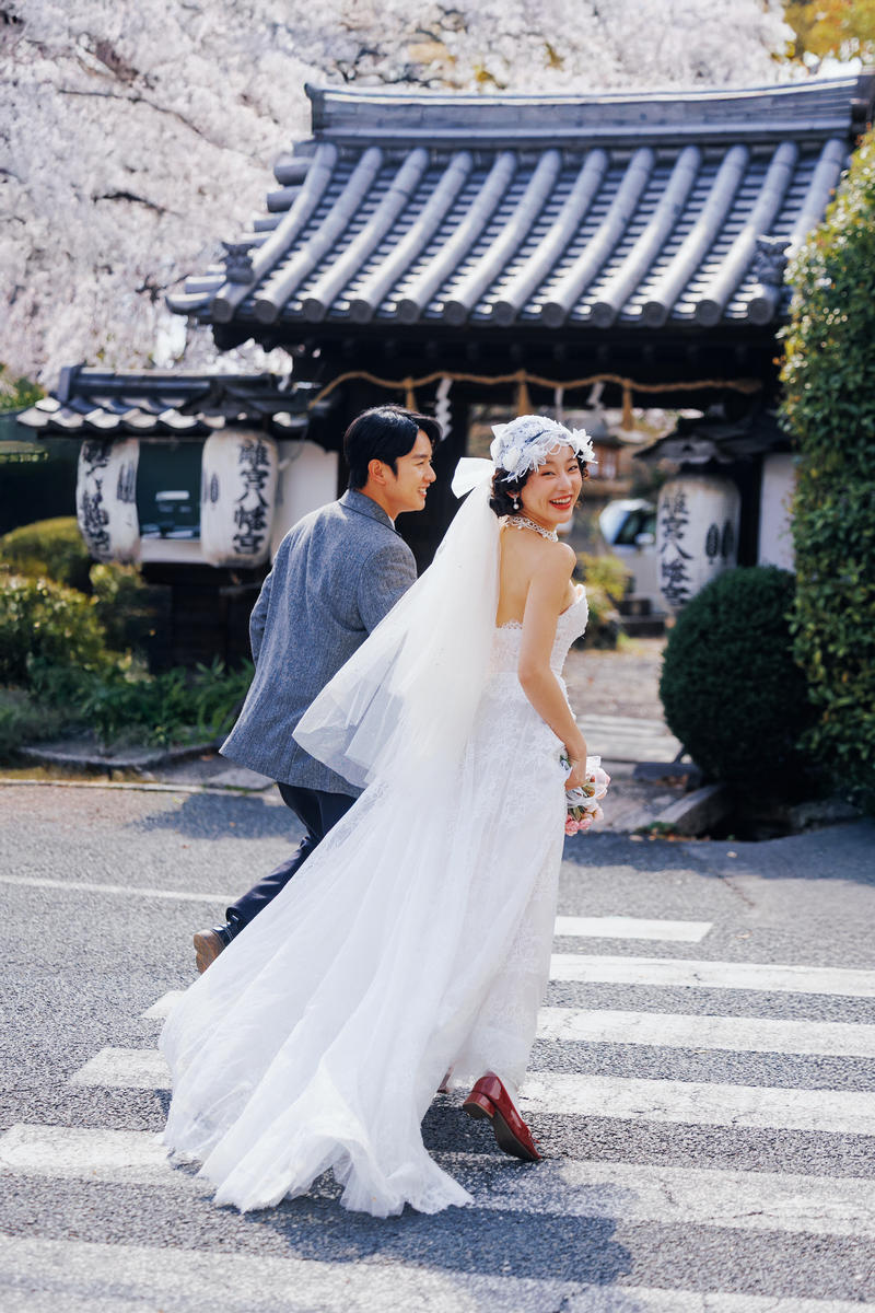 京都樱花婚纱照 第18张 日本婚纱照 日本旅拍 京都樱花婚纱照 日本樱花婚纱照 日本尼鹿摄影