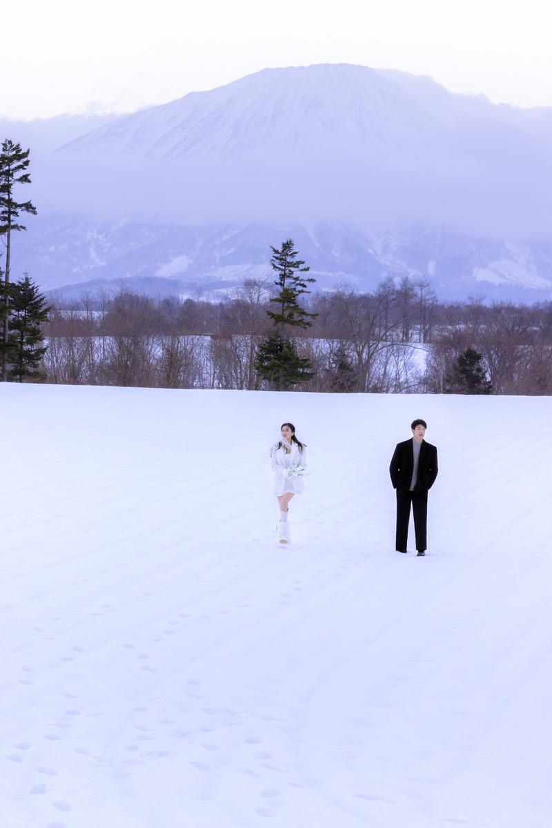 雪山恋章 第9张 日本婚纱照 日本旅拍 日本雪景婚纱照 日本尼鹿摄影