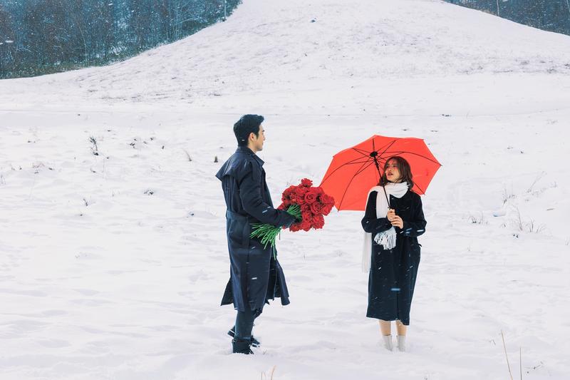 北海道的小樽天狗山 第81张 日本婚纱照 日本旅拍 北海道婚纱照 小樽婚纱照 日本雪景婚纱照 日本尼鹿摄影