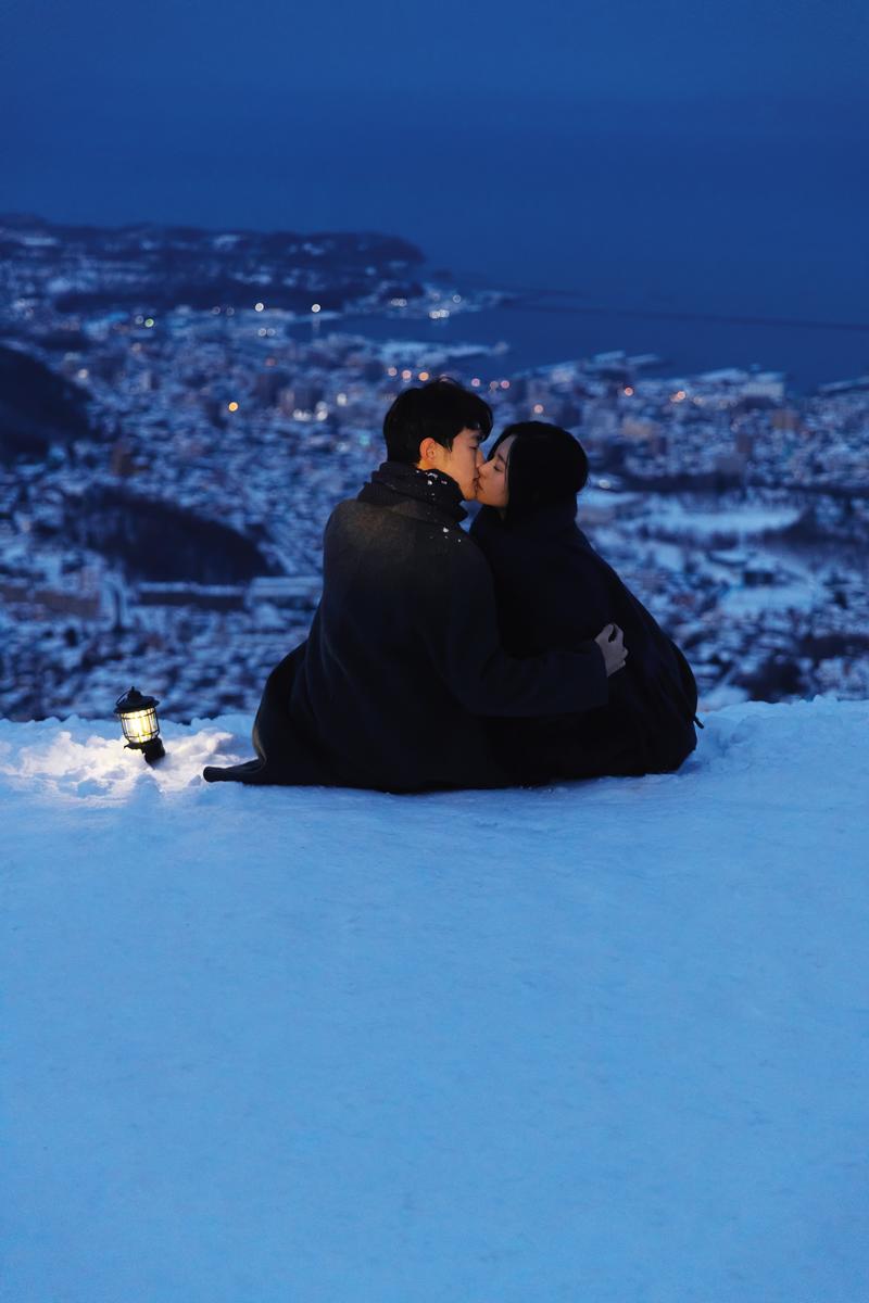 天狗山蓝调时刻 第34张 日本婚纱照 日本旅拍 日本尼鹿摄影