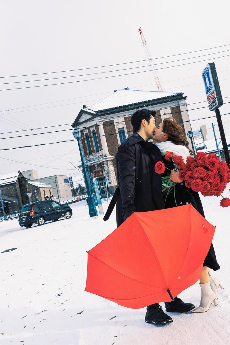 北海道的小樽天狗山 第15张 日本婚纱照 日本旅拍 北海道婚纱照 小樽婚纱照 日本雪景婚纱照 日本尼鹿摄影