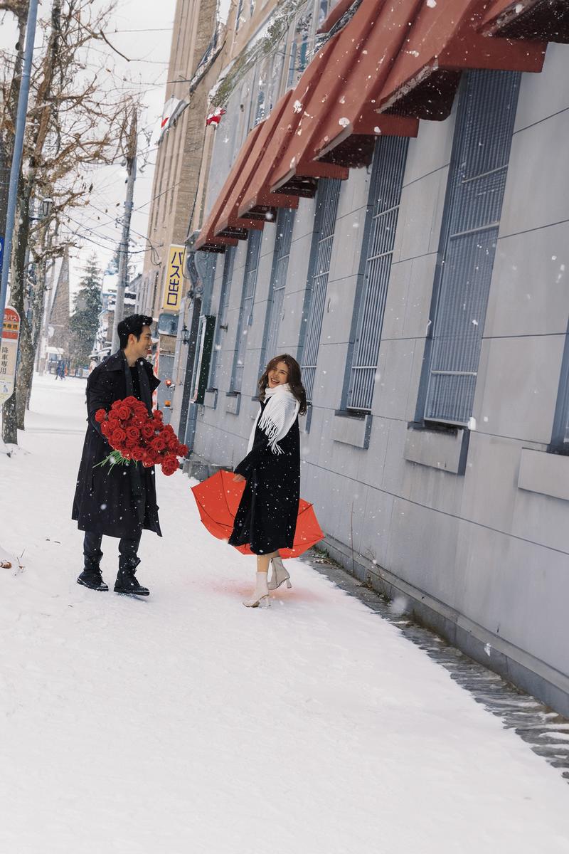 北海道的小樽天狗山 第24张 日本婚纱照 日本旅拍 北海道婚纱照 小樽婚纱照 日本雪景婚纱照 日本尼鹿摄影