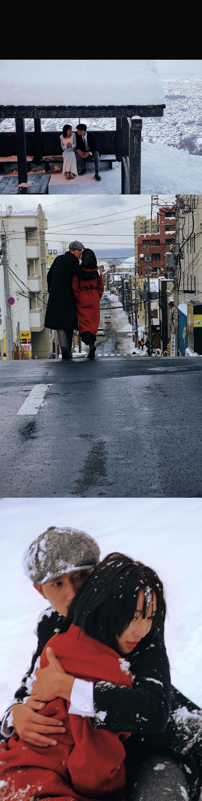 北海道的雪 第3张 日本婚纱照 日本旅拍 北海道婚纱照 日本雪景婚纱照 日本尼鹿摄影