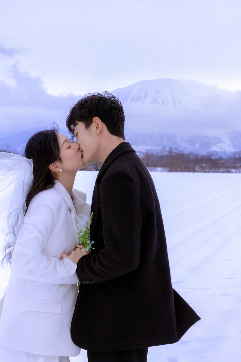 雪山恋章 第3张 日本婚纱照 日本旅拍 日本雪景婚纱照 日本尼鹿摄影