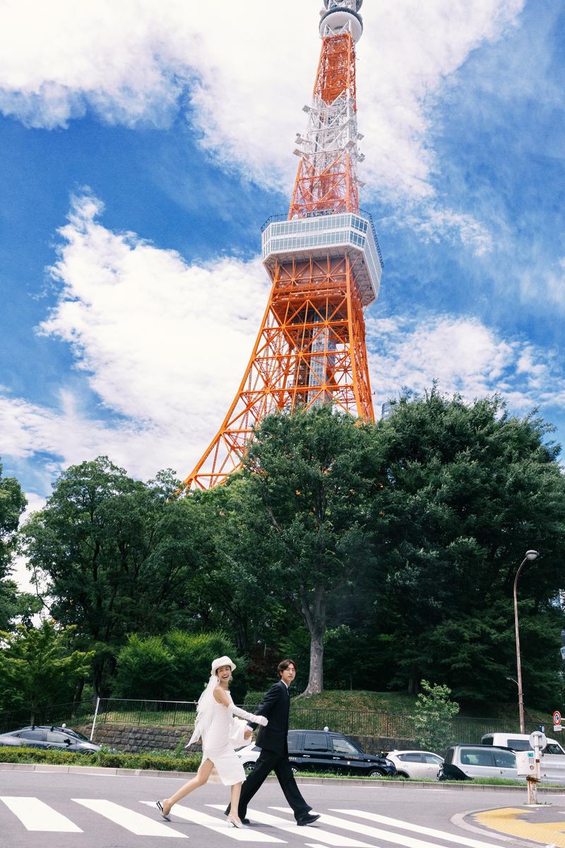东京塔下 第18张 日本婚纱照 日本旅拍 东京旅拍 日本尼鹿摄影