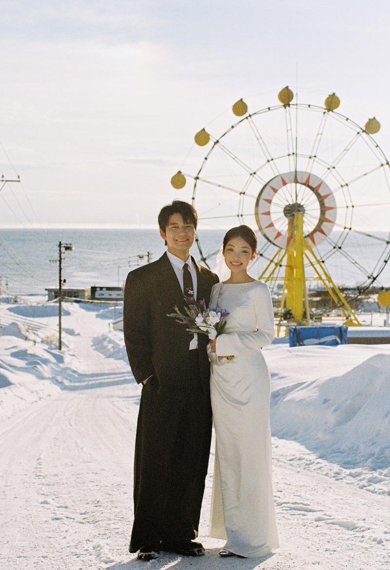 小樽摩天轮 第25张 日本婚纱照 日本旅拍 小樽婚纱照 日本尼鹿摄影