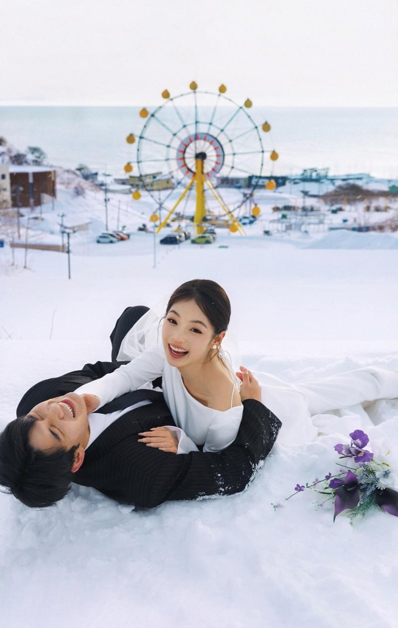 小樽摩天轮 第7张 日本婚纱照 日本旅拍 小樽婚纱照 日本尼鹿摄影