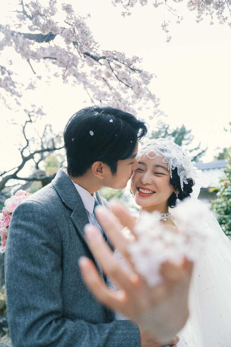 京都樱花婚纱照 第7张 日本婚纱照 日本旅拍 京都樱花婚纱照 日本樱花婚纱照 日本尼鹿摄影