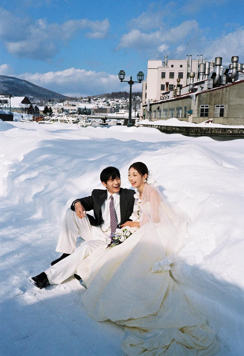 小樽运河 第38张 日本婚纱照 日本旅拍 小樽婚纱照 日本尼鹿摄影