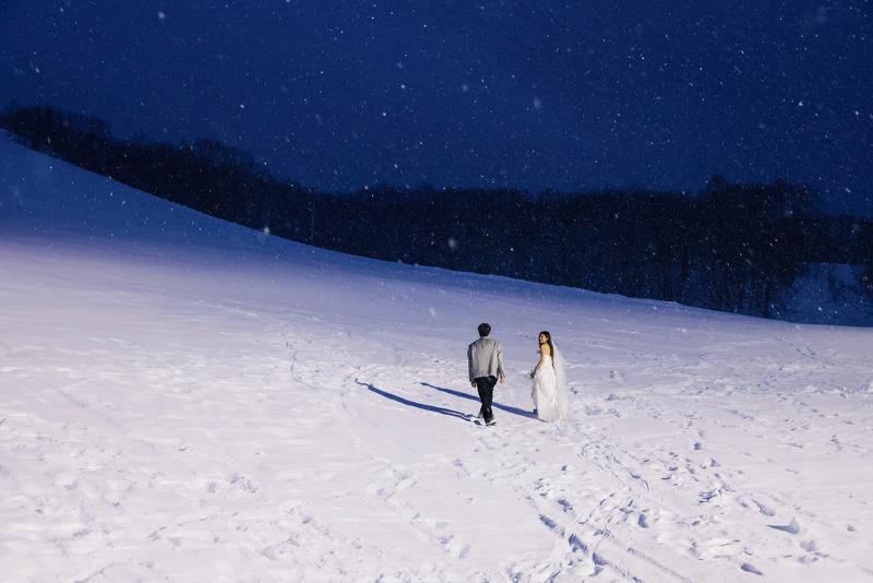 雪夜 第7张 日本婚纱照 日本旅拍 日本雪景婚纱照 日本尼鹿摄影