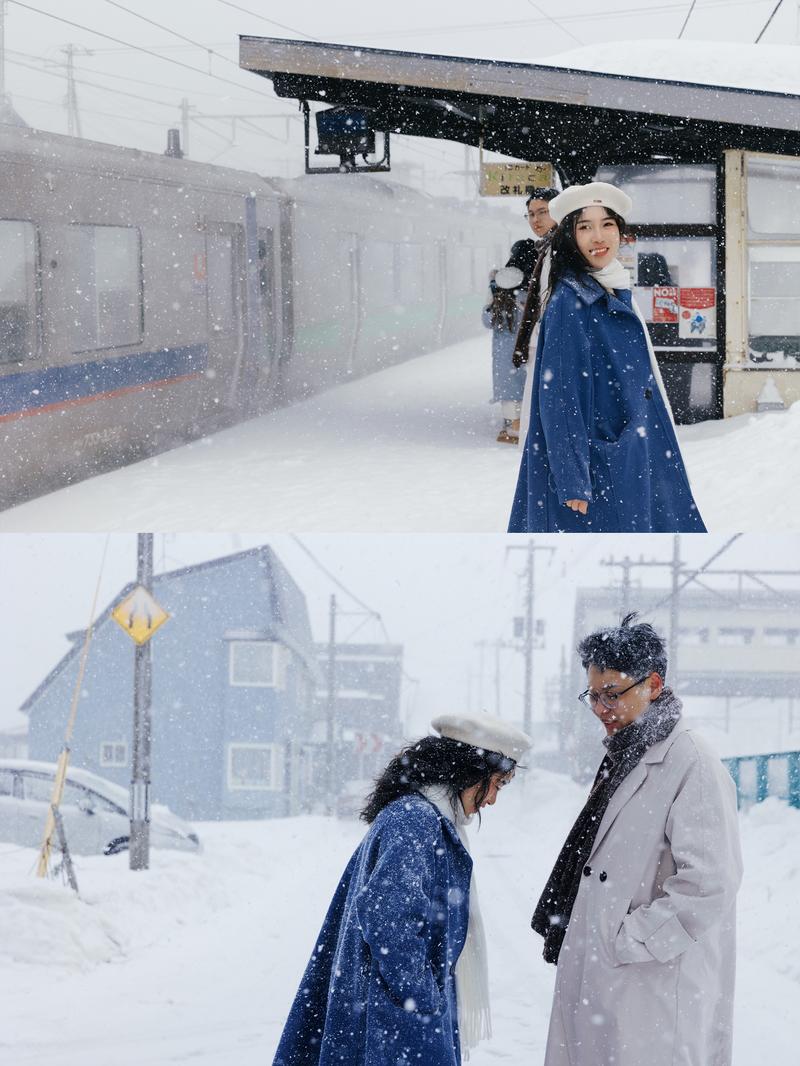 在小樽生命中最美好的冬天 日本婚纱照 日本旅拍