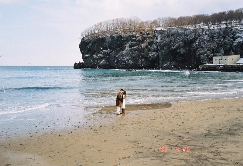 小樽悬崖海边 第8张 日本婚纱照 日本旅拍 小樽婚纱照 日本尼鹿摄影