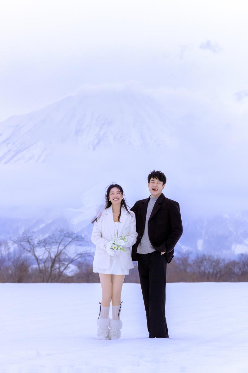 雪山恋章 第4张 日本婚纱照 日本旅拍 日本雪景婚纱照 日本尼鹿摄影