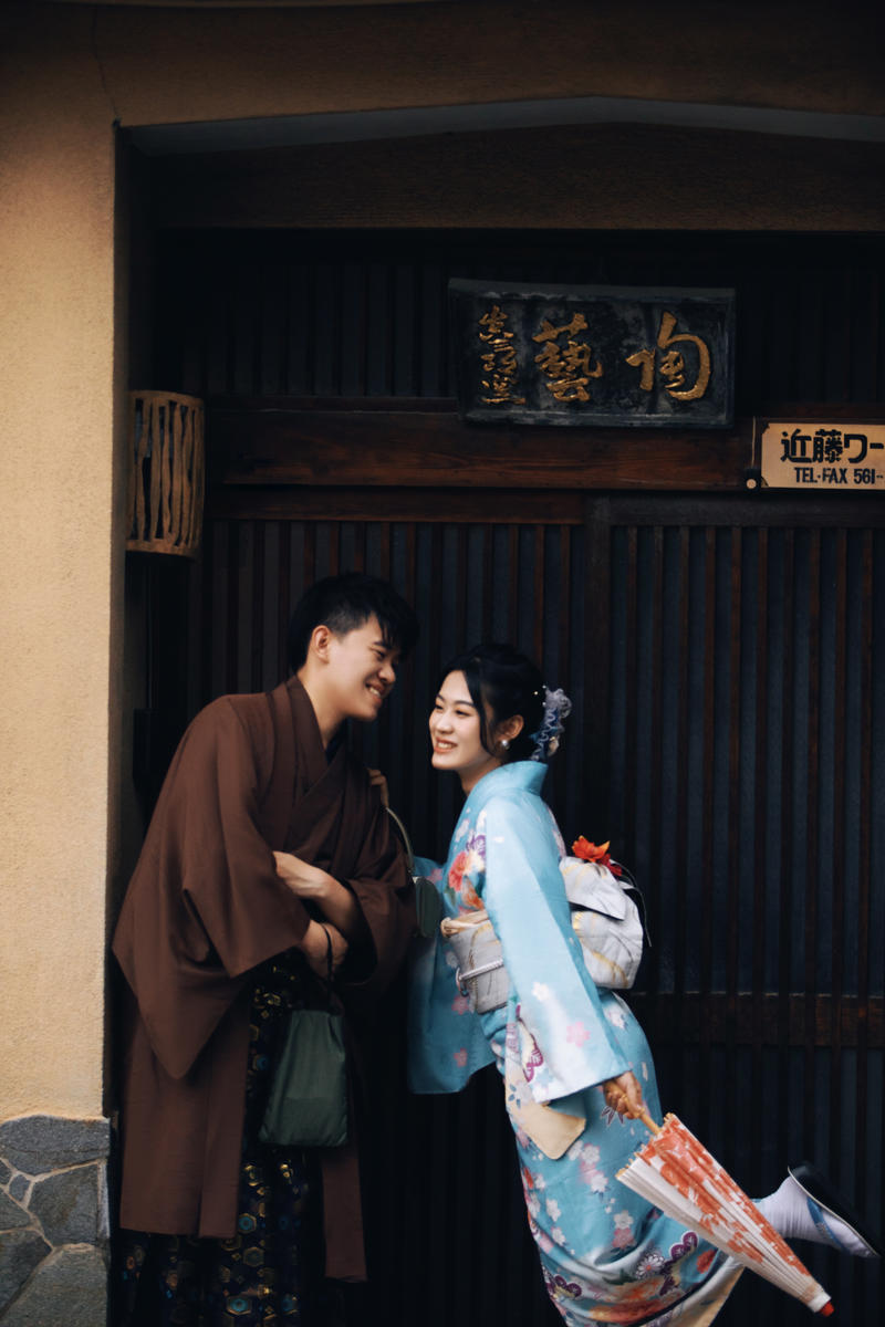 京都回忆 第3张 日本婚纱照 日本旅拍 京都樱花婚纱照 日本尼鹿摄影