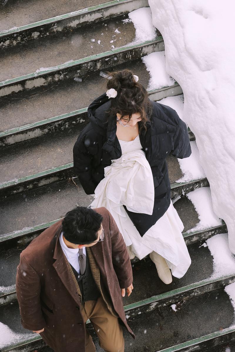 在小樽生命中最美好的冬天 第57张 日本婚纱照 日本旅拍 小樽婚纱照 日本尼鹿摄影