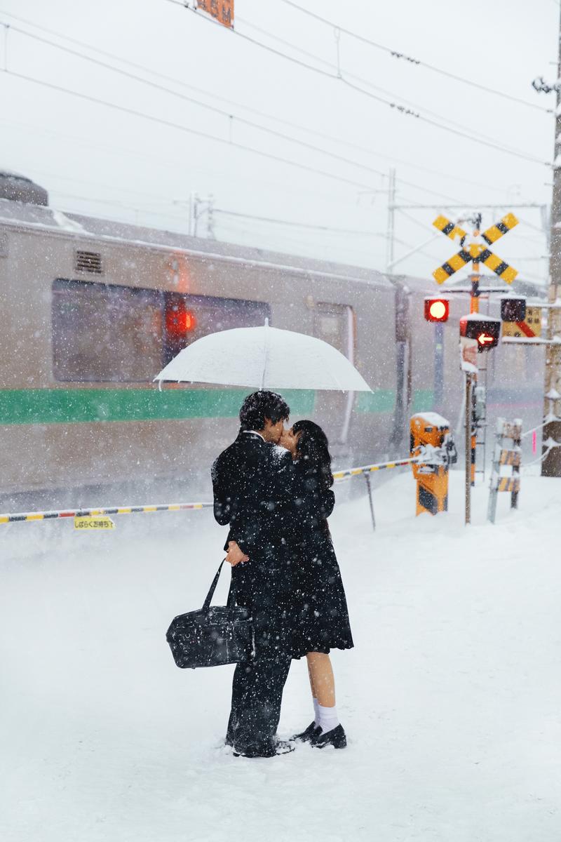 暴风雪来临之际 第5张 日本婚纱照 日本旅拍 日本雪景婚纱照 日本尼鹿摄影