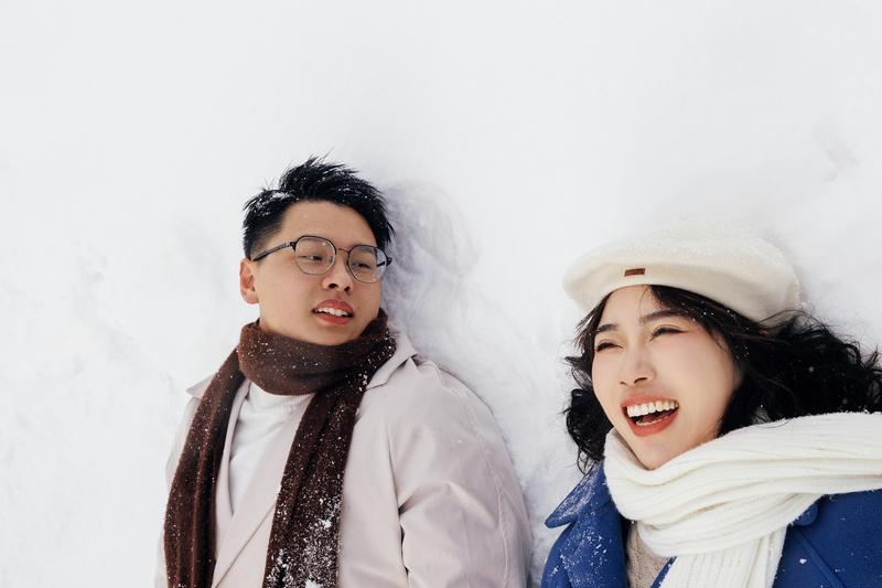 在小樽生命中最美好的冬天 第13张 日本婚纱照 日本旅拍 小樽婚纱照 日本尼鹿摄影