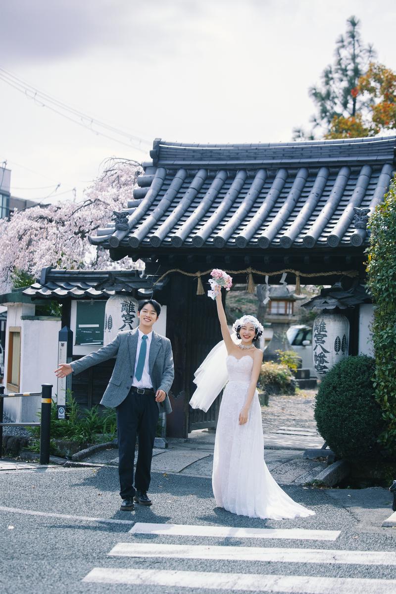 京都樱花婚纱照 第17张 日本婚纱照 日本旅拍 京都樱花婚纱照 日本樱花婚纱照 日本尼鹿摄影