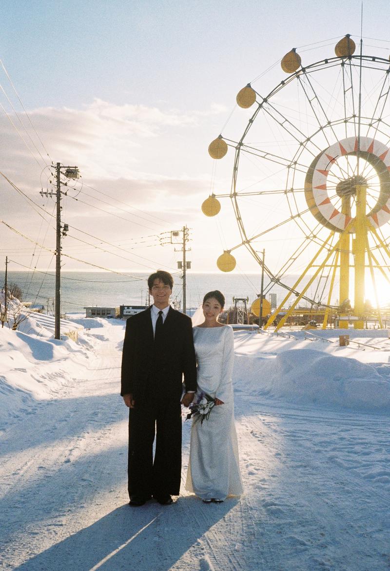 小樽摩天轮 第23张 日本婚纱照 日本旅拍 小樽婚纱照 日本尼鹿摄影