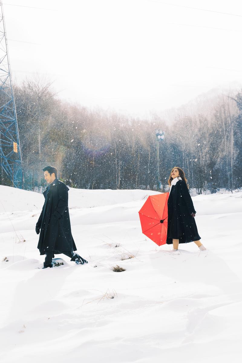 北海道的小樽天狗山 第104张 日本婚纱照 日本旅拍 北海道婚纱照 小樽婚纱照 日本雪景婚纱照 日本尼鹿摄影