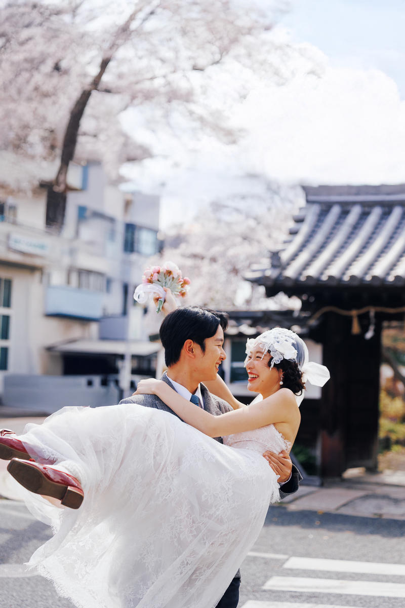 京都樱花婚纱照 第25张 日本婚纱照 日本旅拍 京都樱花婚纱照 日本樱花婚纱照 日本尼鹿摄影