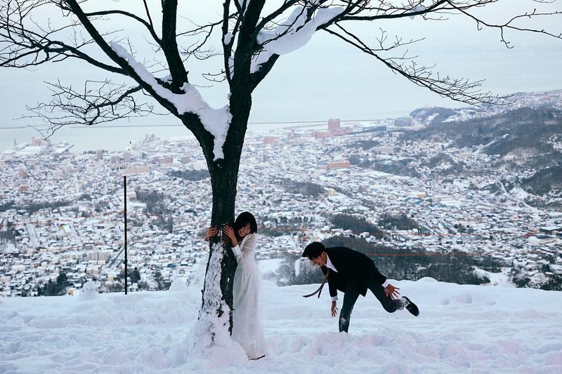 北海道的雪 第30张 日本婚纱照 日本旅拍 北海道婚纱照 日本雪景婚纱照 日本尼鹿摄影