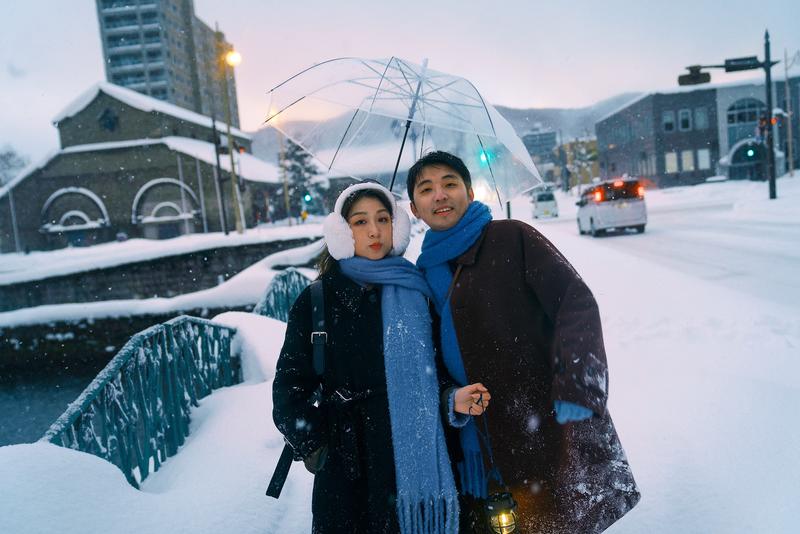 小樽情书（跟拍） 第16张 日本婚纱照 日本旅拍 小樽婚纱照 日本尼鹿摄影