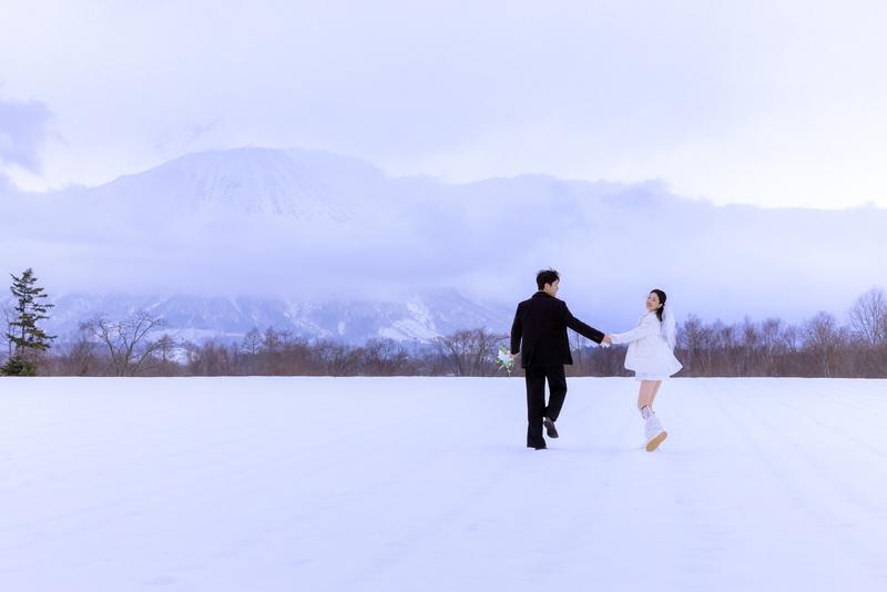 雪山恋章 第5张 日本婚纱照 日本旅拍 日本雪景婚纱照 日本尼鹿摄影