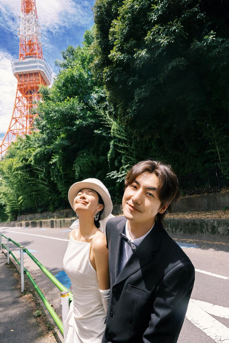 东京塔下 第16张 日本婚纱照 日本旅拍 东京旅拍 日本尼鹿摄影