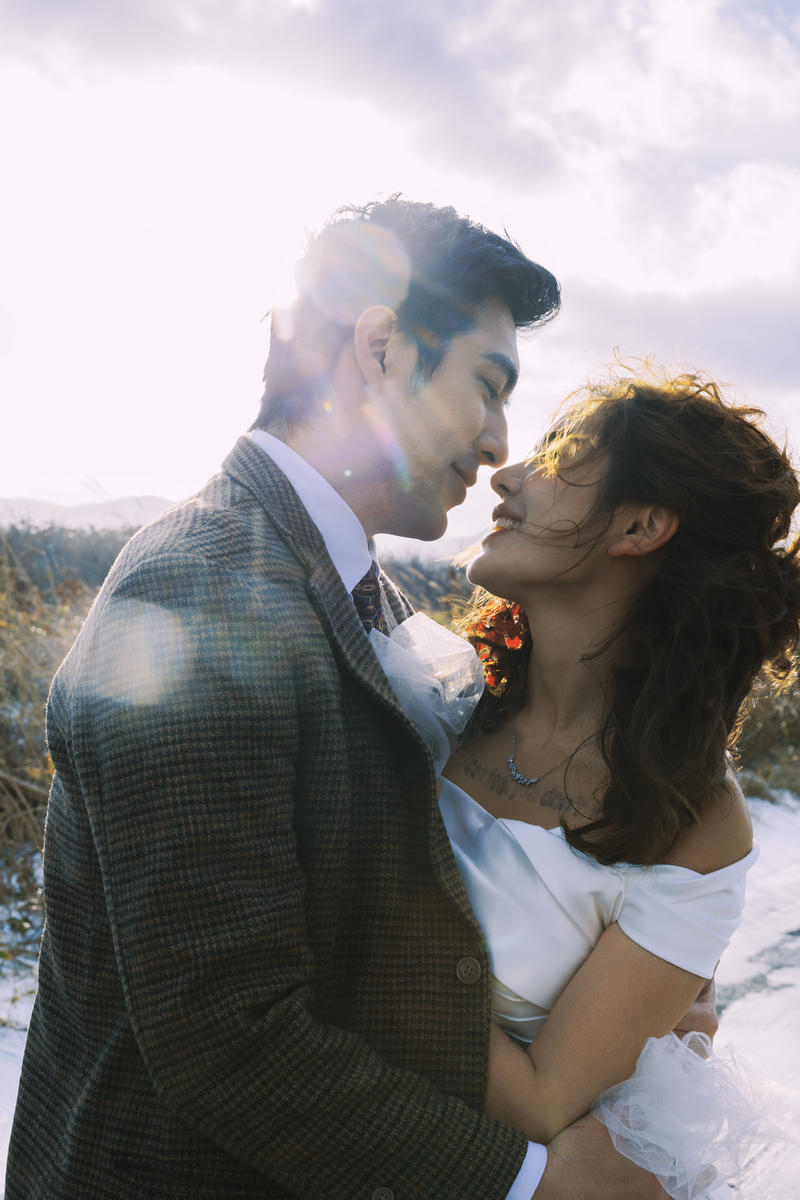 铁道旁的爱恋 第16张 日本婚纱照 日本旅拍 日本尼鹿摄影