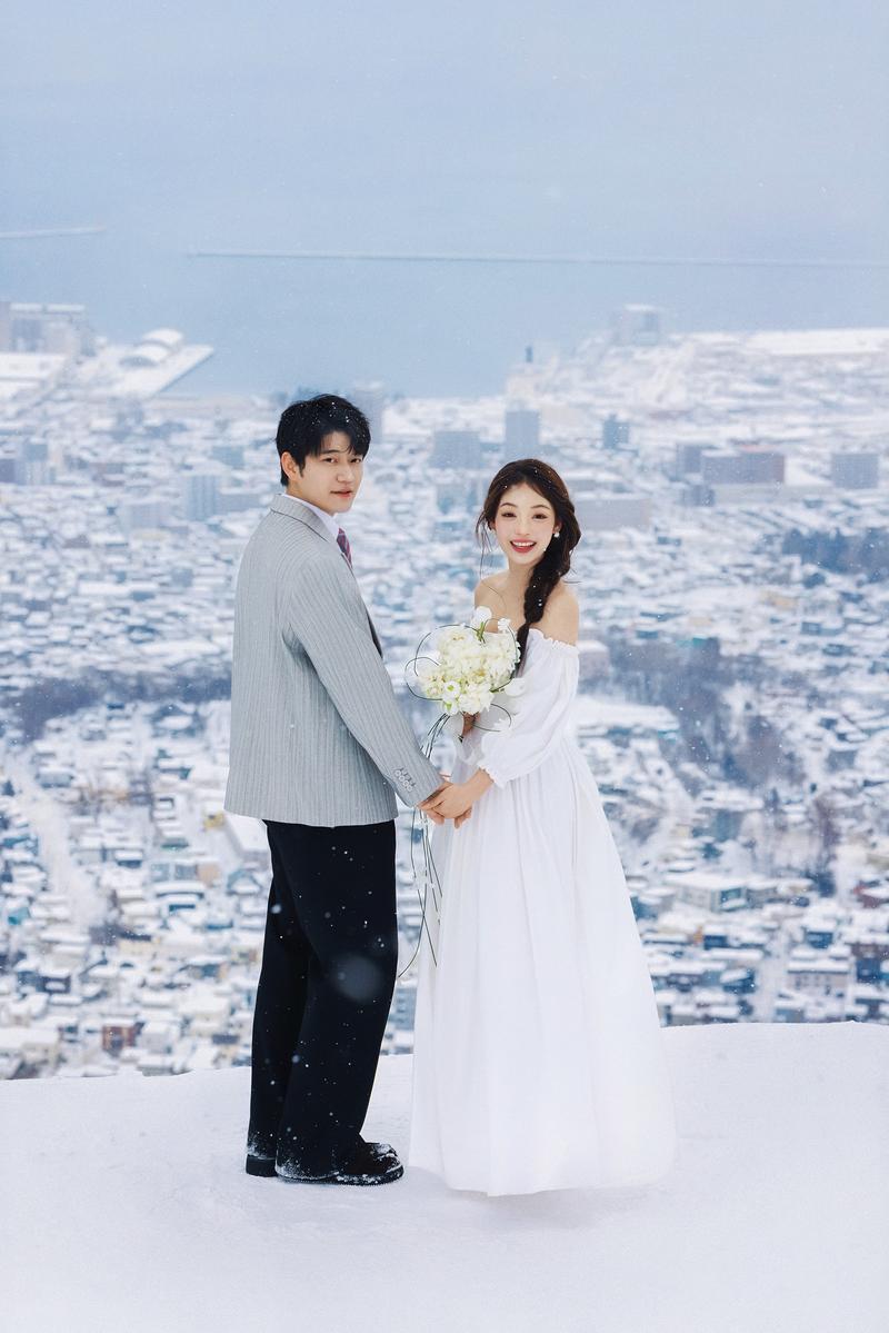 天狗山的浪漫 第6张 日本婚纱照 日本旅拍 日本尼鹿摄影