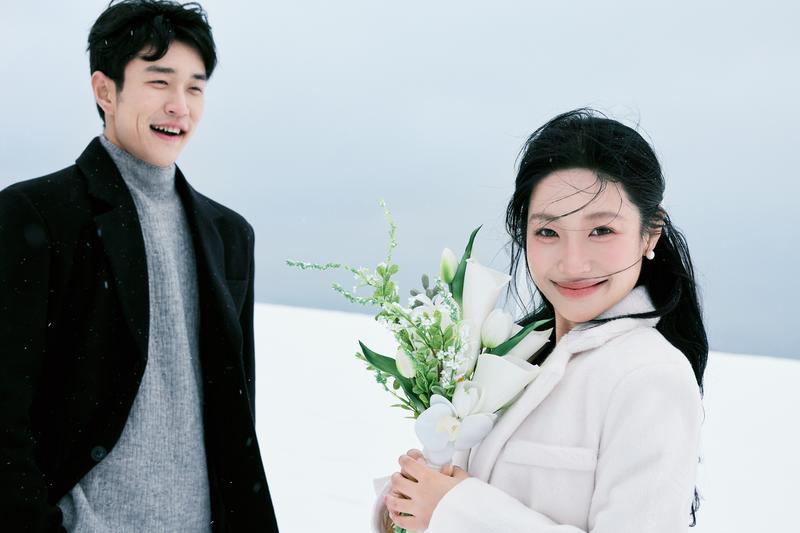 雪地里相爱 第4张 日本婚纱照 日本旅拍 日本雪景婚纱照 日本尼鹿摄影