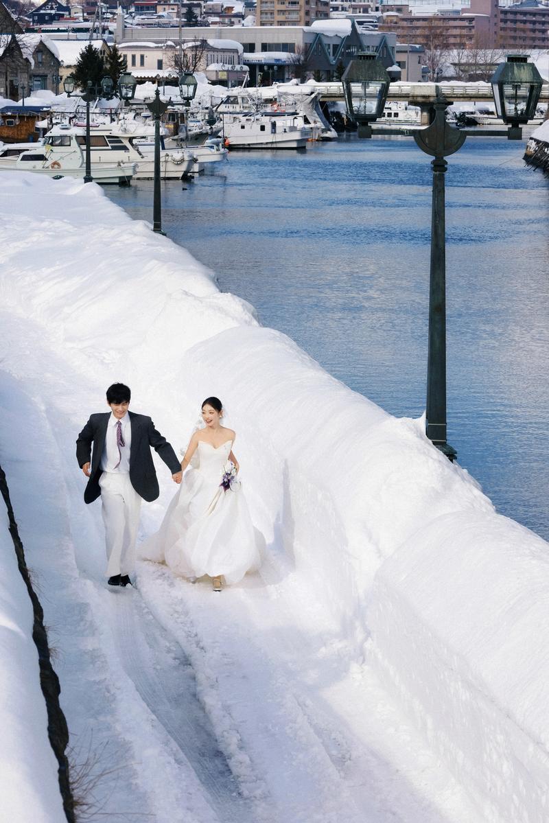 小樽运河 第16张 日本婚纱照 日本旅拍 小樽婚纱照 日本尼鹿摄影