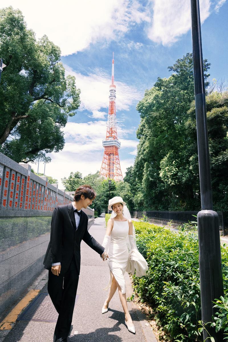 东京塔下 第13张 日本婚纱照 日本旅拍 东京旅拍 日本尼鹿摄影