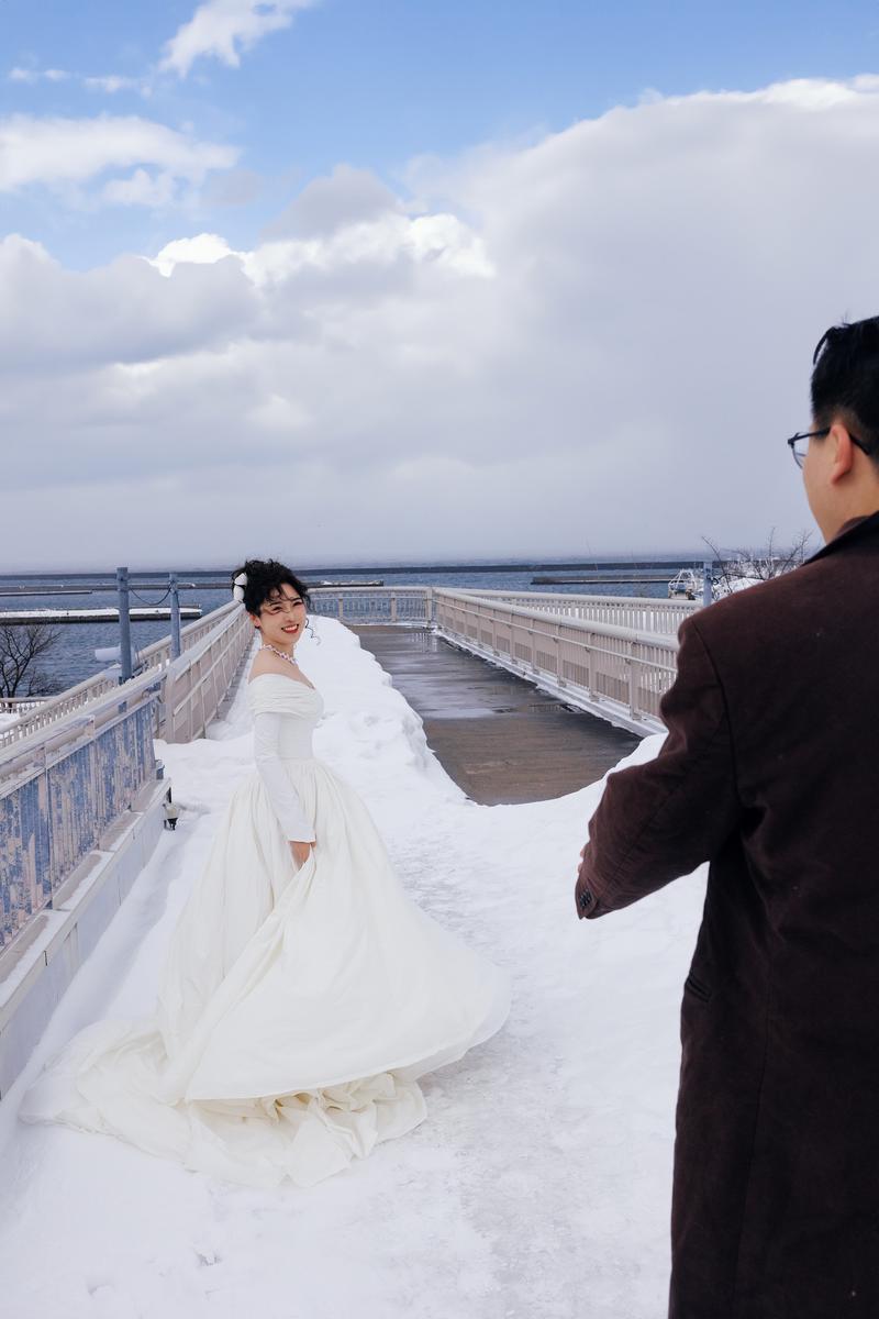 在小樽生命中最美好的冬天 第2张 日本婚纱照 日本旅拍 小樽婚纱照 日本尼鹿摄影