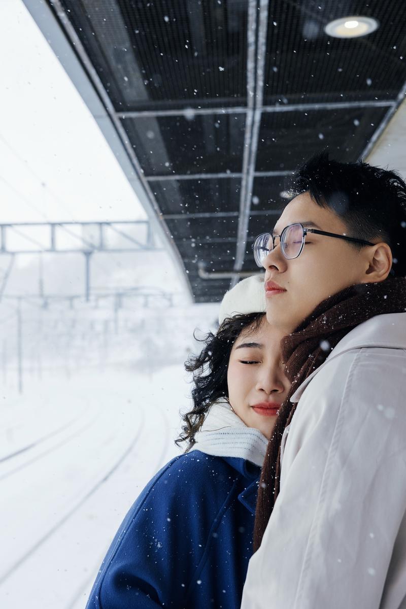 在小樽生命中最美好的冬天 第21张 日本婚纱照 日本旅拍 小樽婚纱照 日本尼鹿摄影
