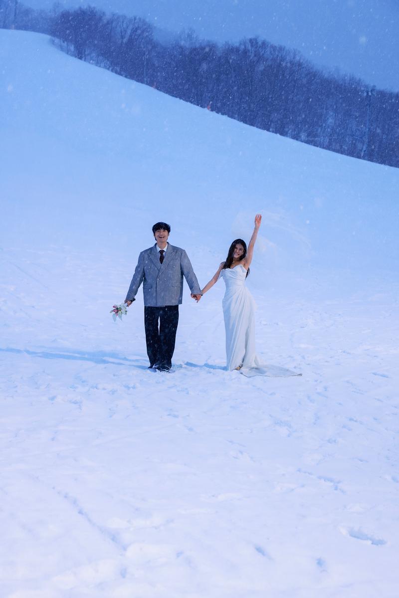 雪夜 第16张 日本婚纱照 日本旅拍 日本雪景婚纱照 日本尼鹿摄影