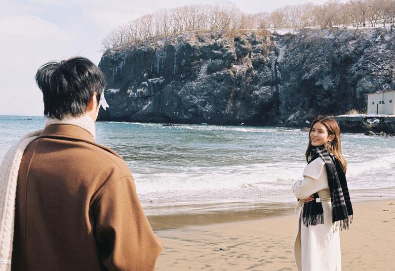 小樽悬崖海边 第21张 日本婚纱照 日本旅拍 小樽婚纱照 日本尼鹿摄影