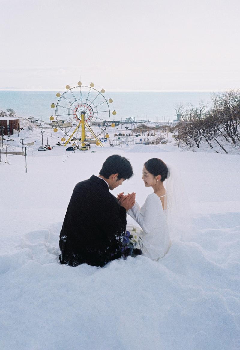 小樽摩天轮 第5张 日本婚纱照 日本旅拍 小樽婚纱照 日本尼鹿摄影