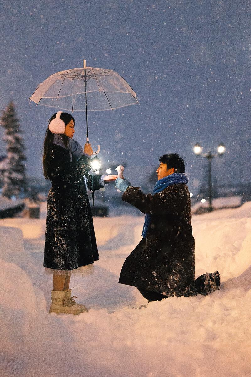 小樽情书（跟拍） 第3张 日本婚纱照 日本旅拍 小樽婚纱照 日本尼鹿摄影
