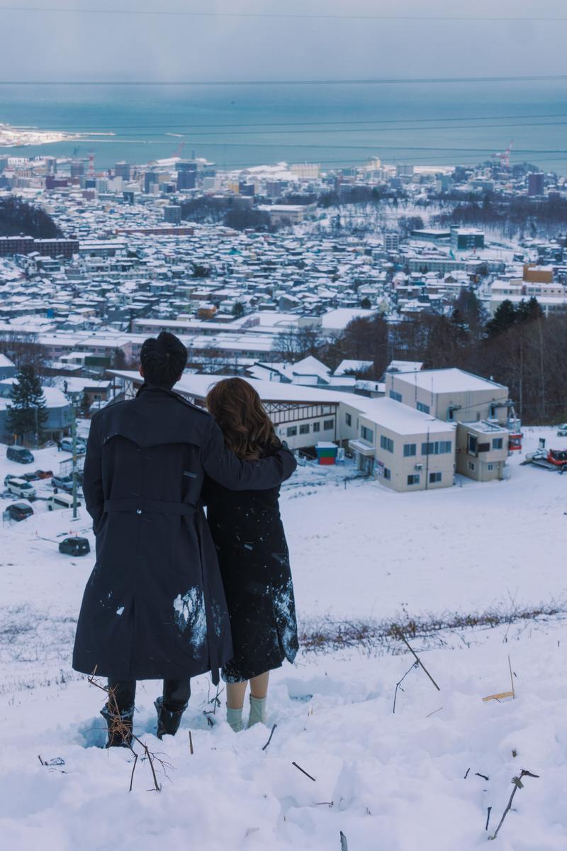 北海道的小樽天狗山 第139张 日本婚纱照 日本旅拍 北海道婚纱照 小樽婚纱照 日本雪景婚纱照 日本尼鹿摄影