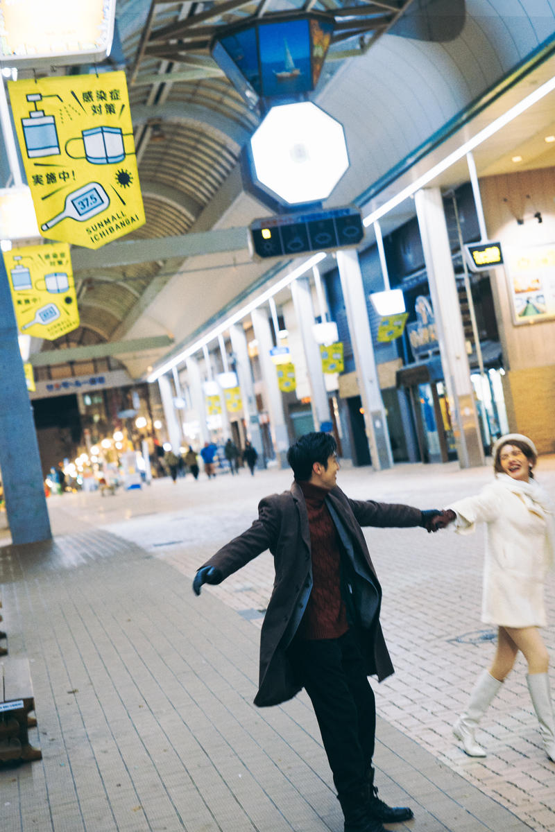 北海道的雪夜 第25张 日本婚纱照 日本旅拍 北海道婚纱照 日本雪景婚纱照 日本尼鹿摄影