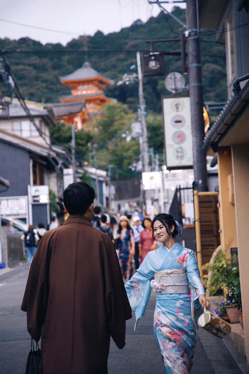 京都回忆 第14张 日本婚纱照 日本旅拍 京都樱花婚纱照 日本尼鹿摄影
