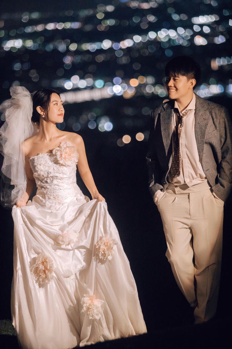 若草山夜景婚纱照 第5张 日本婚纱照 日本旅拍 日本尼鹿摄影